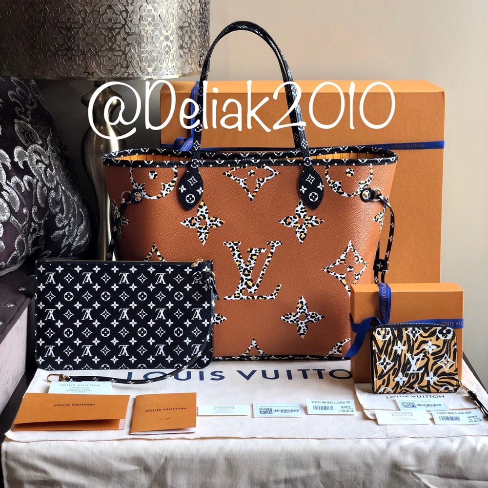 SOLD! Louis Vuitton Giant Jungle Neverfull Black